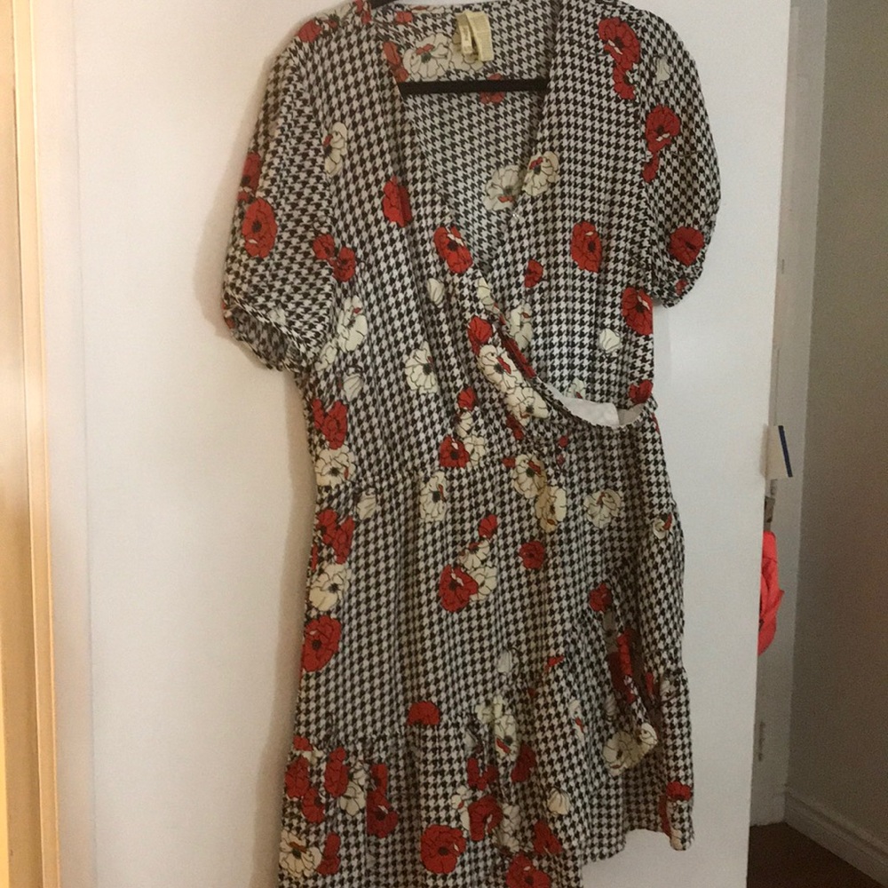 Pin-up inspired Tunic/Dress with Faux wrap detail